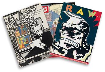 (ARTISTS MAGAZINES / COMICS.) Spiegelman, Art and Françoise Mouly. Raw. Volume 1, Number 1 - Number 8